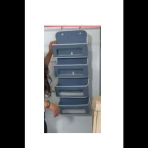 Tidy & Co. Over the Door 4-Tier Canvas Hanging Storage Organizer